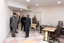 گزارش تصویری از بازدید هیات رئیسه دانشگاه از دانشکده علوم زمین